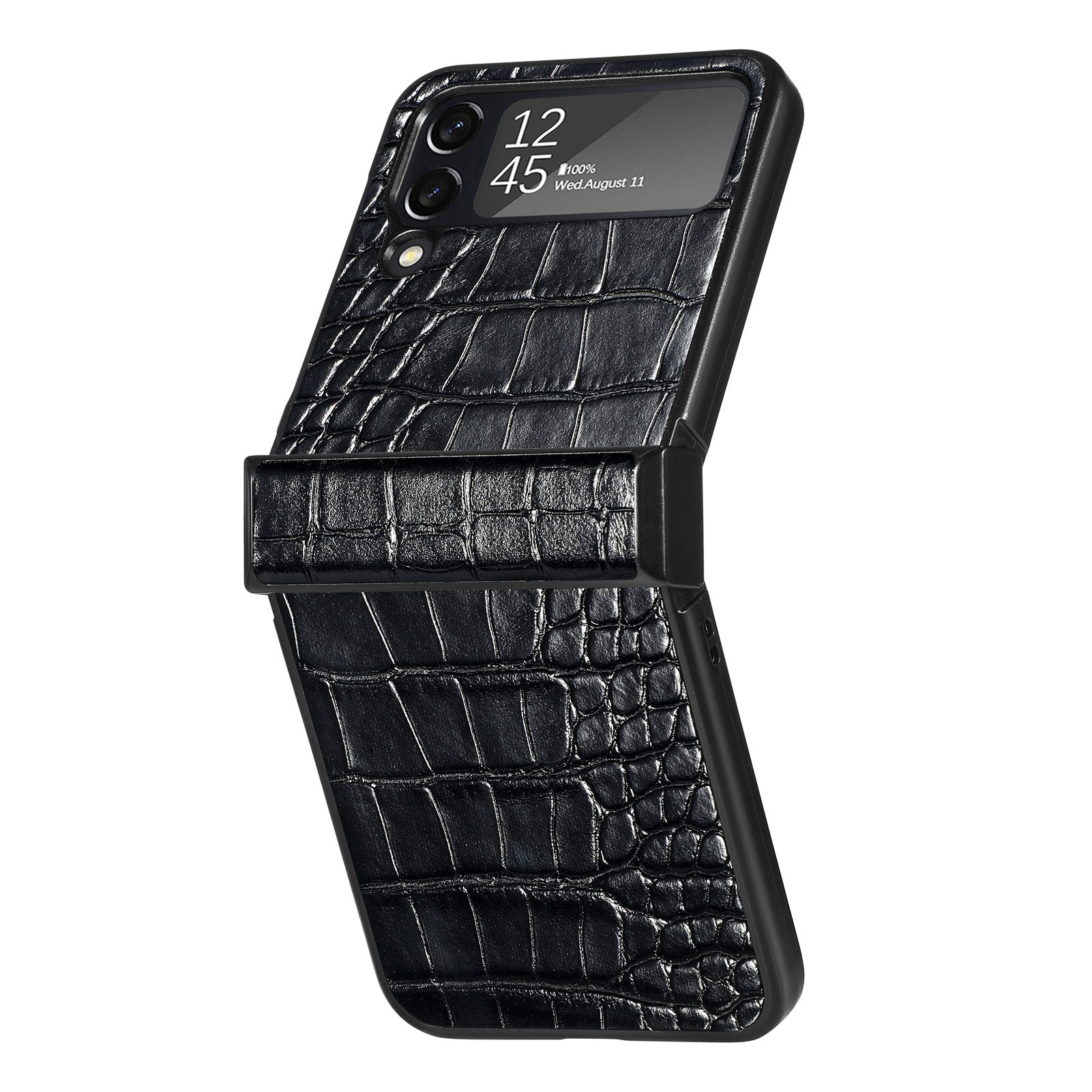 For Samsung Galaxy Z Flip4 5G Crocodile Texture Phone Case PU Leather Hard PC Back Cover For Samsung Galaxy Z Flip4 5G Crocodile Texture Phone Case PU Leather Hard PC Back Cover